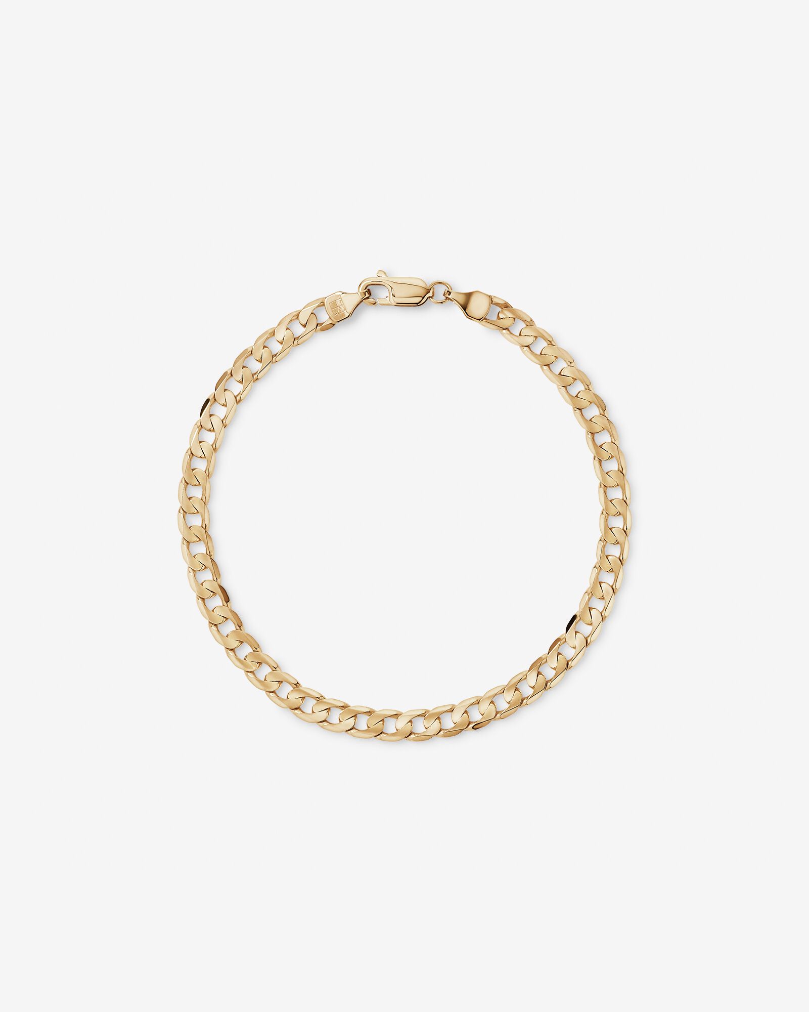 19cm (22") 4.5mm-5mm Width Curb Bracelet in 10kt Yellow Gold