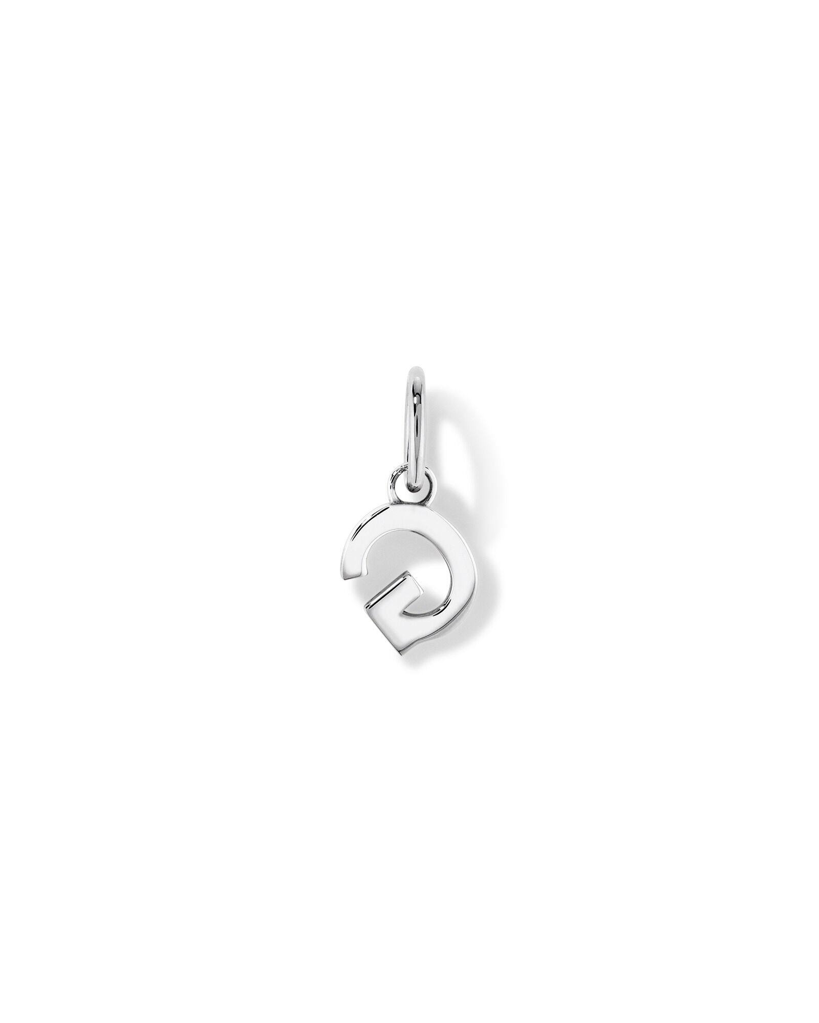 Letter G Initial Pendant in Sterling Silver