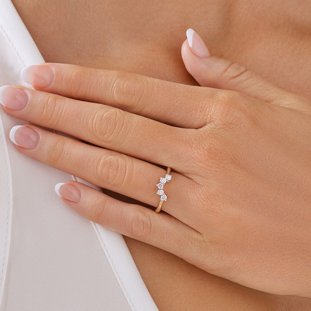 Wedding Ring with 0.25 Carat TW of Diamonds in 14kt Yellow & White Gold