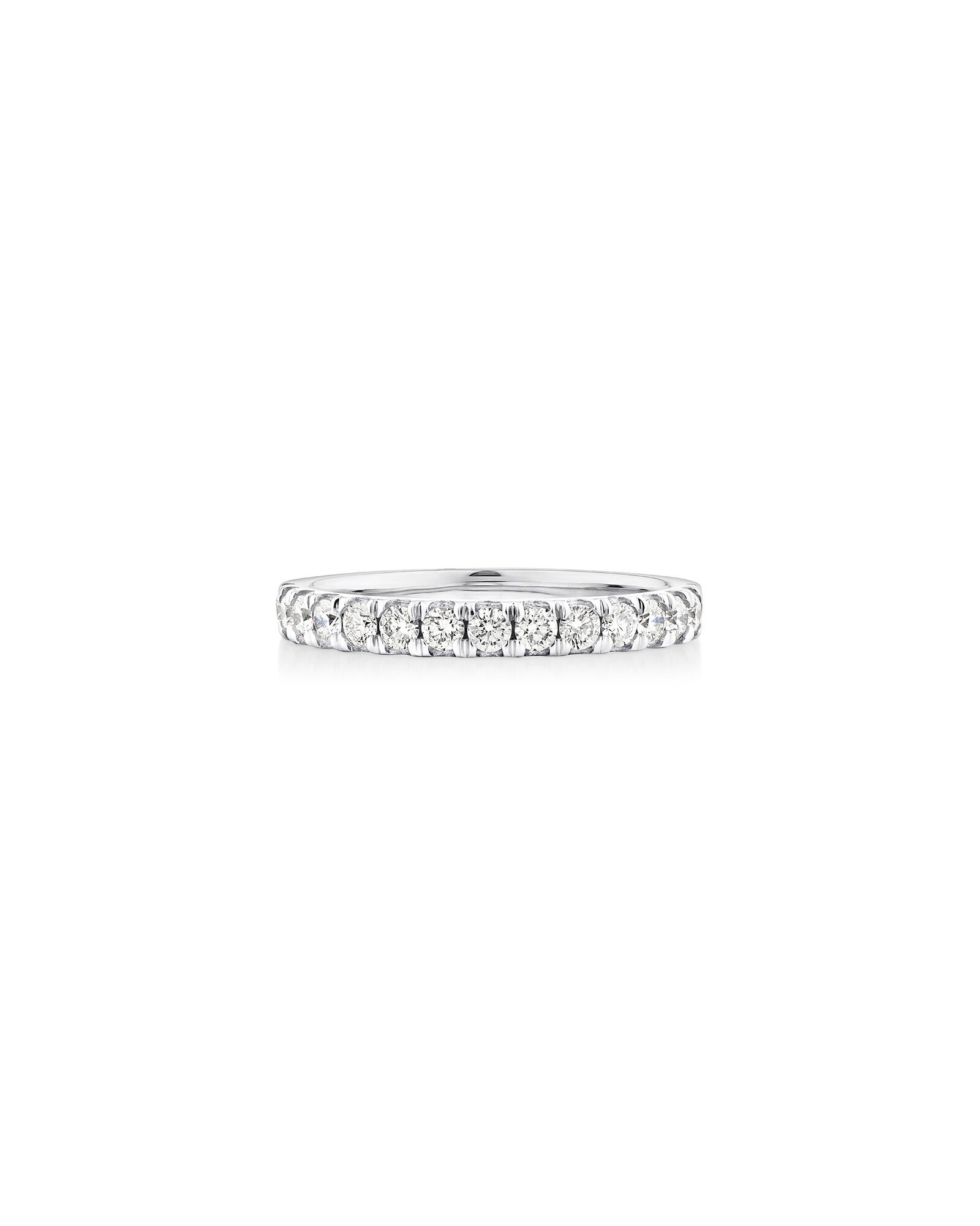 Wedding Band with 0.50 Carat TW of Diamonds in 18kt White Gold