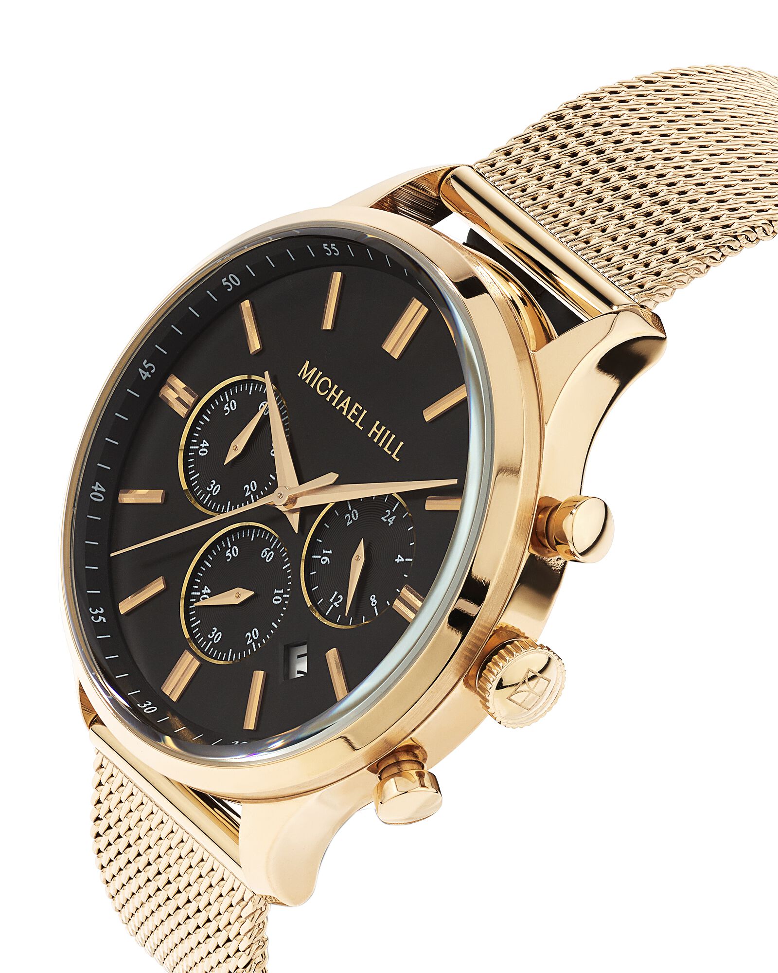 Men's Chronograph Watch in Gold Tone Stainless Steel