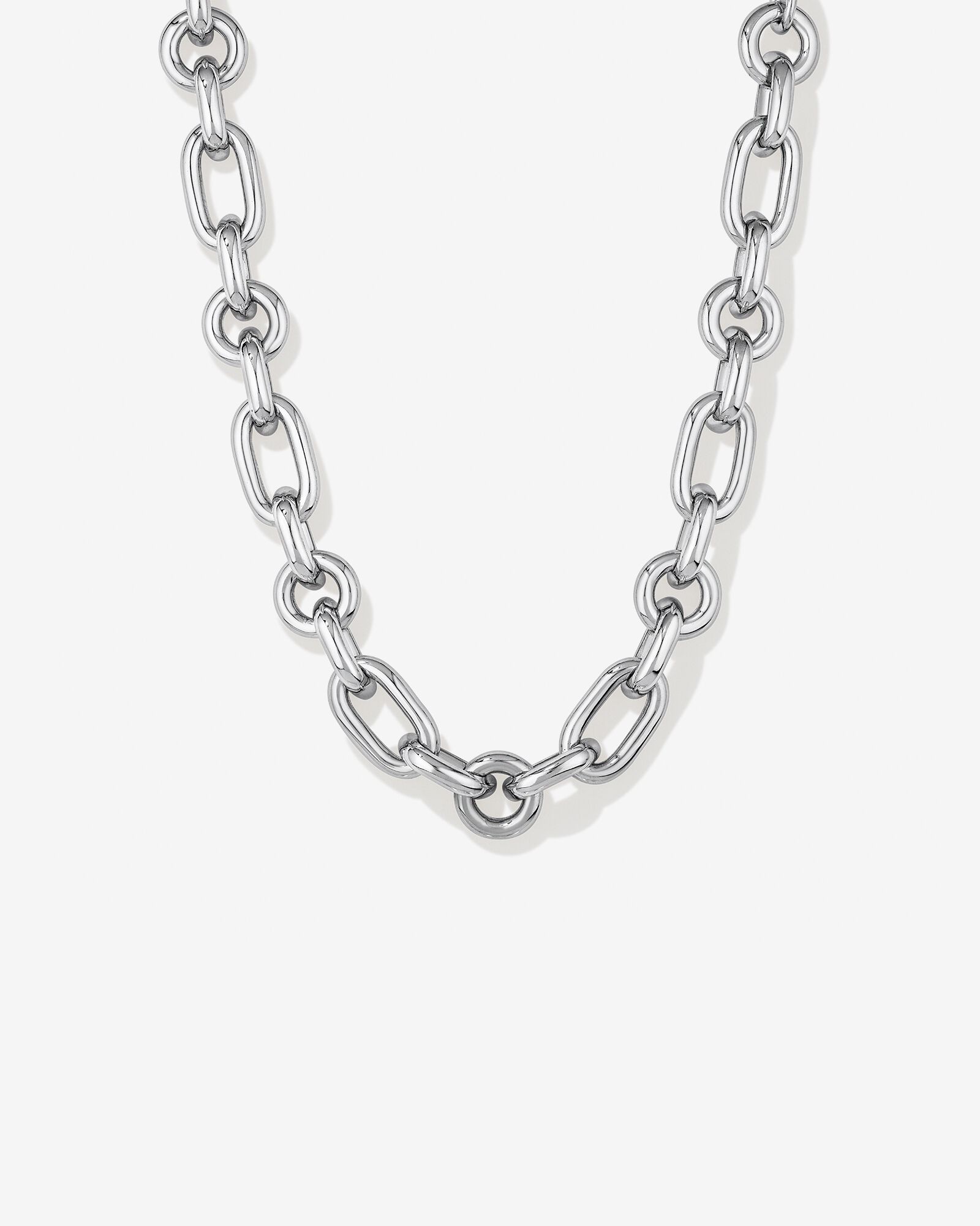 Bold Link Necklace in Sterling Silver