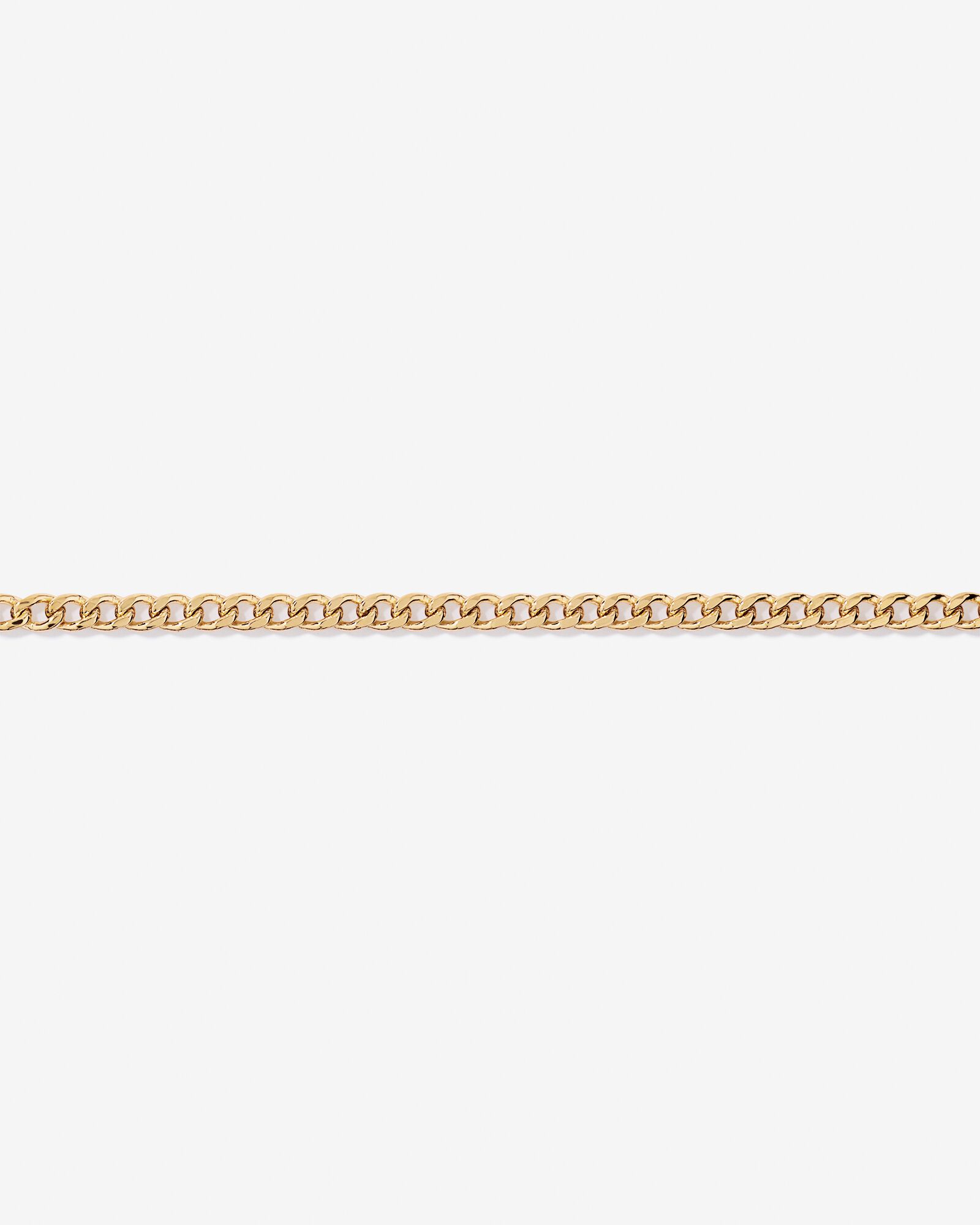21cm (20") 3.75mm Width Semi Solid Diamond Cut Curb Bracelet in 10kt Yellow Gold