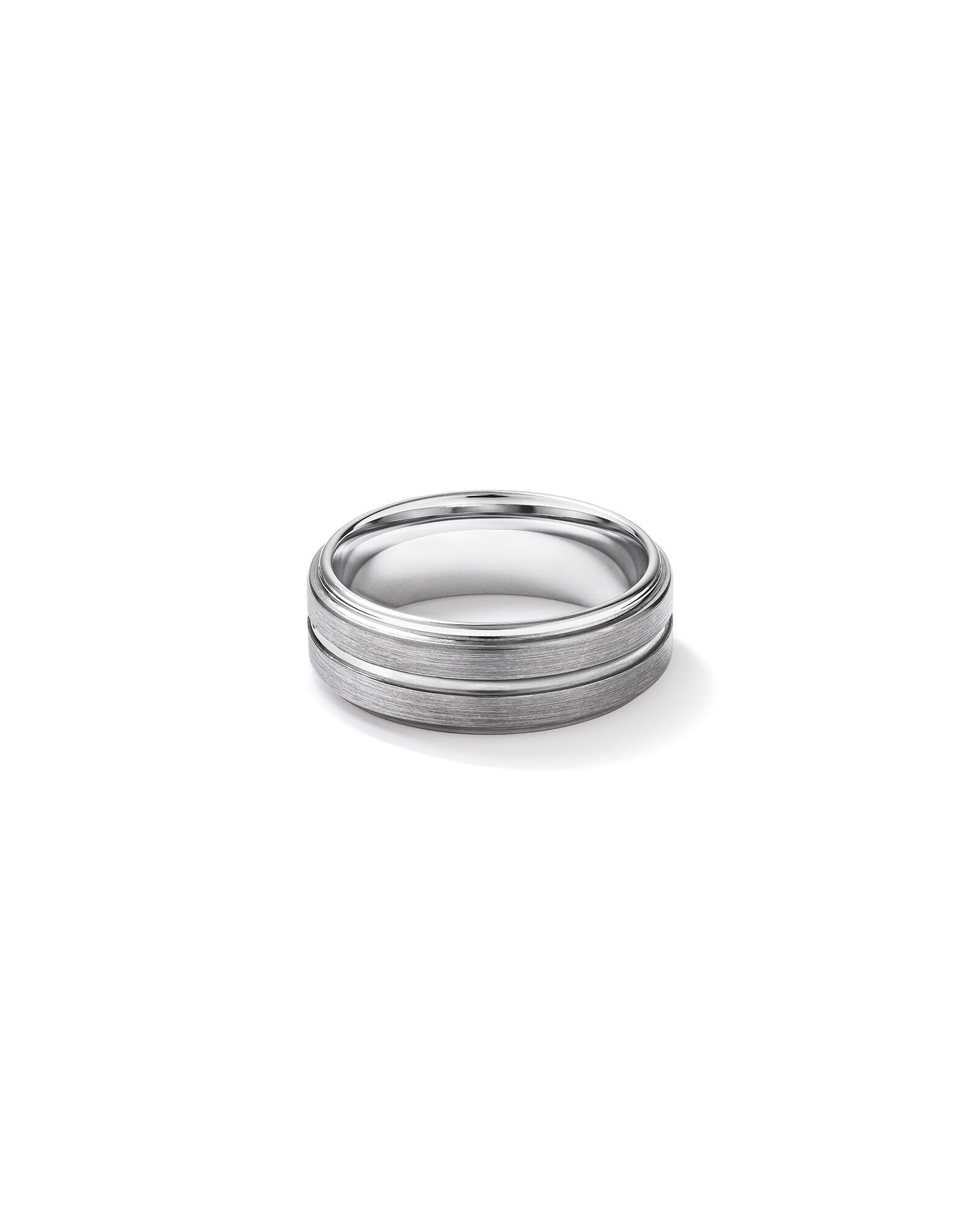 8mm Patterned Wedding Band in Tungsten