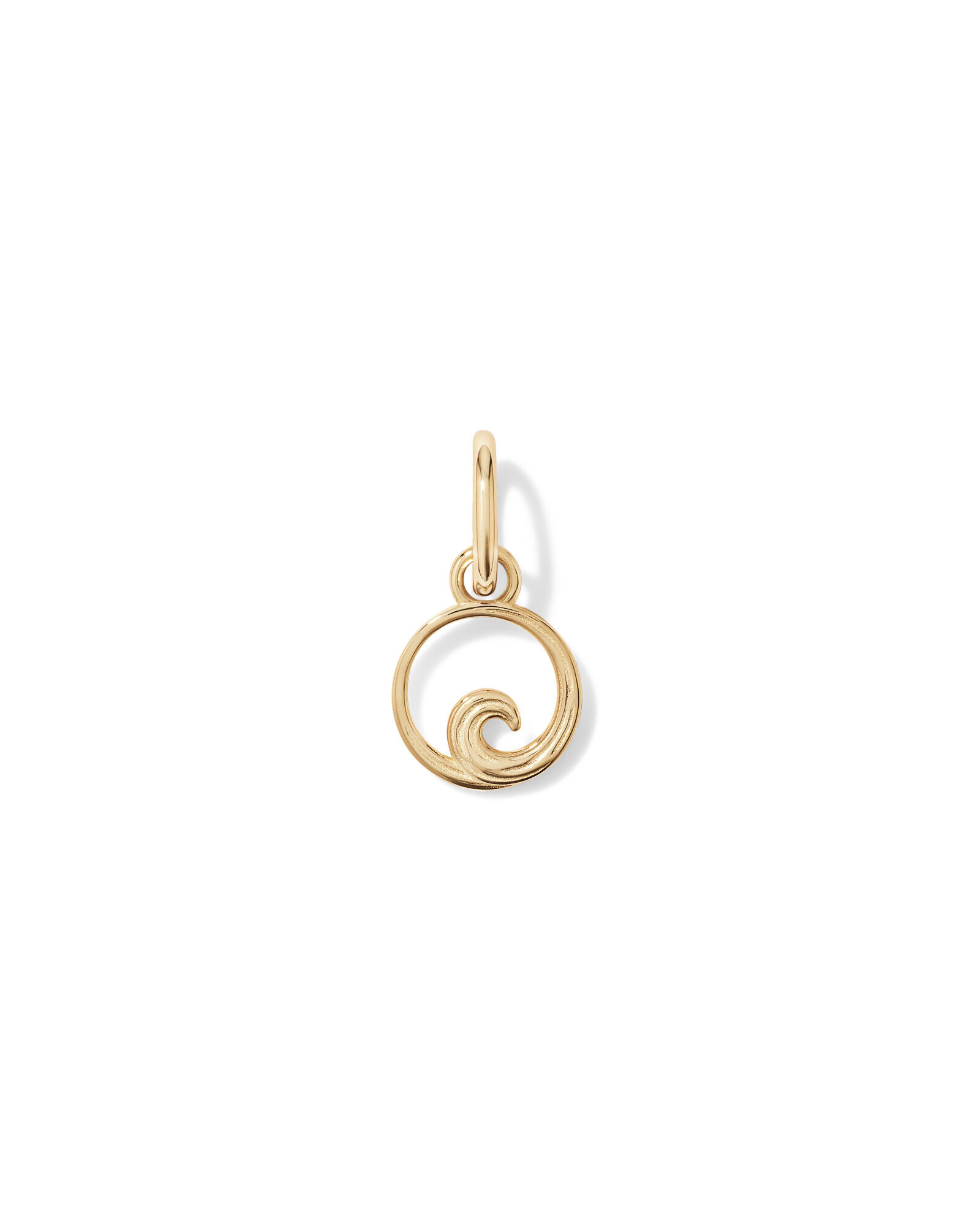 Open Wave Pendant in 10kt Yellow Gold