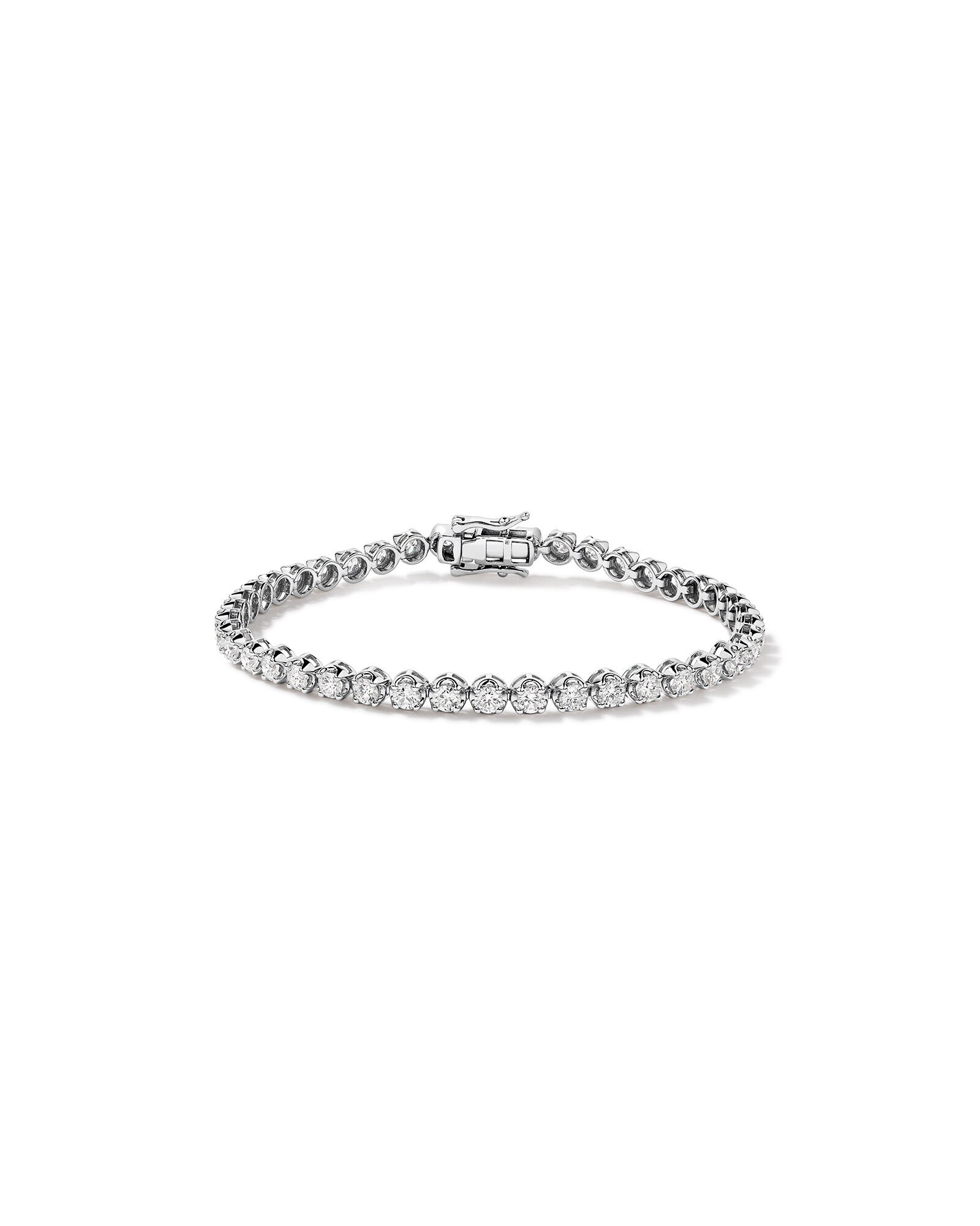 4.00 Carat TW of Laboratory-Grown Diamond Tennis Bracelet in 10kt Gold