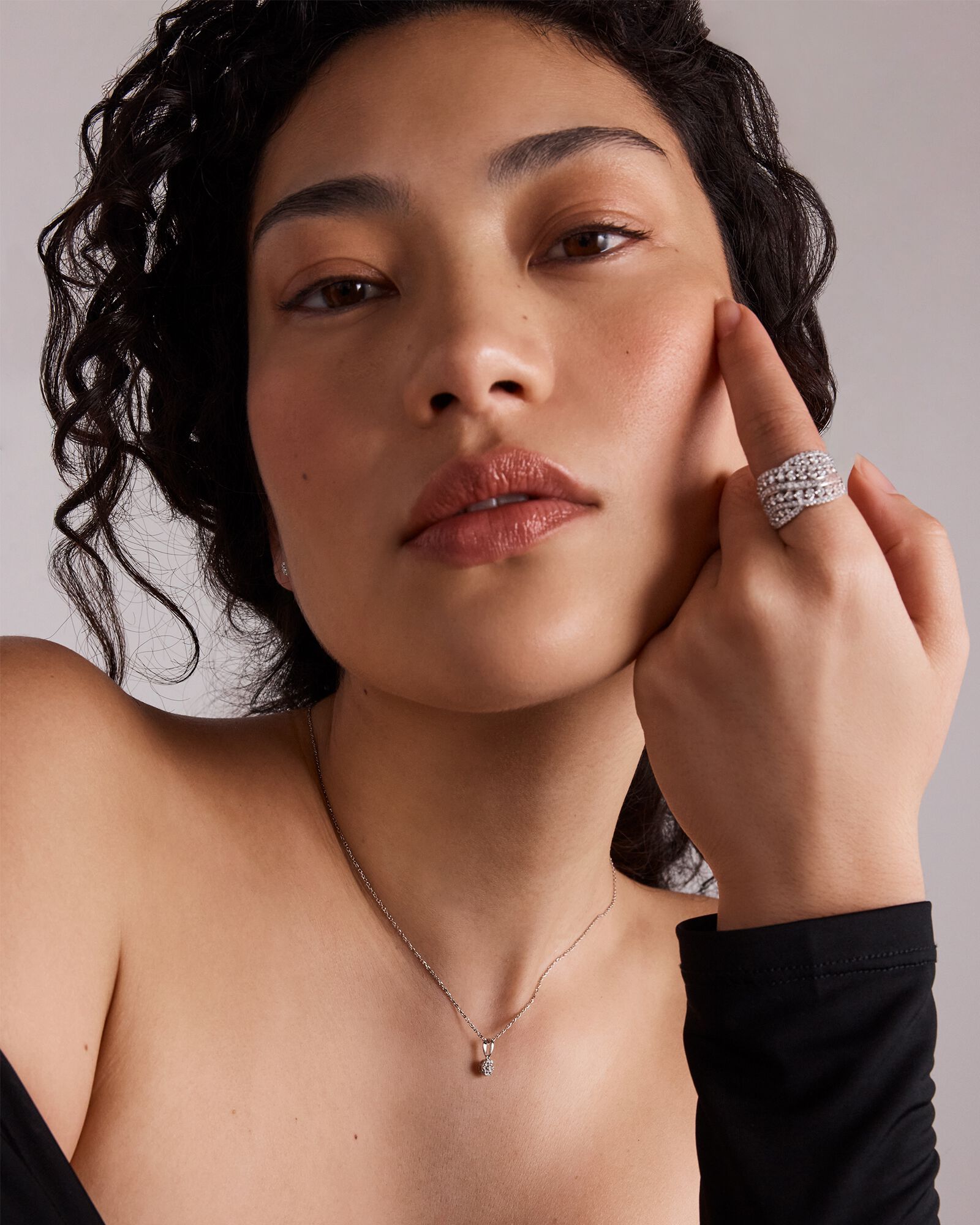 2.00 Carat TDW Laboratory-Grown Diamond Crossover Ring in 10kt White Gold