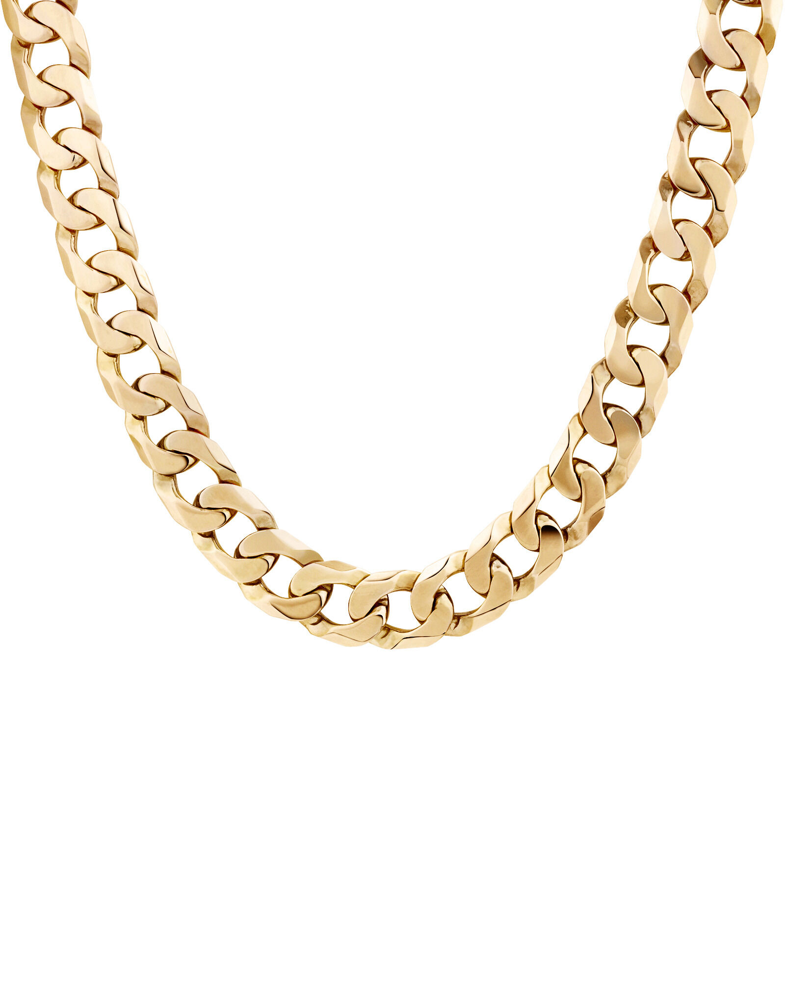 55cm (22") Solid Curb Chain in 10kt Yellow Gold