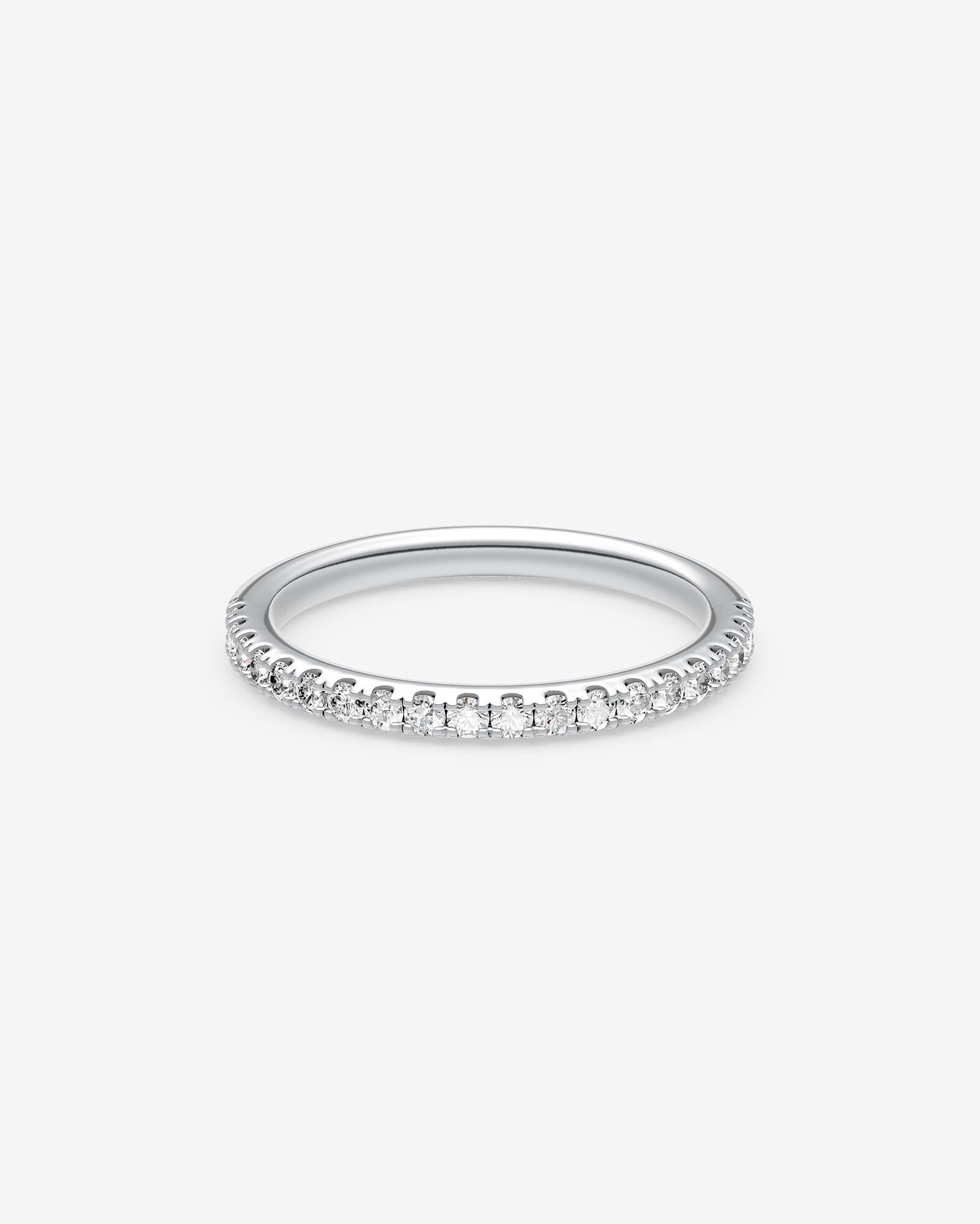 Wedding Band with 0.34 Carat TW of Diamonds in 14kt White Gold
