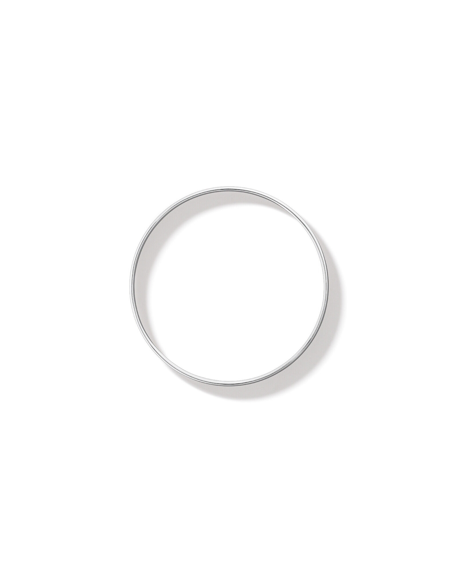 7.5mm-8mm Round Bangle in Sterling Silver
