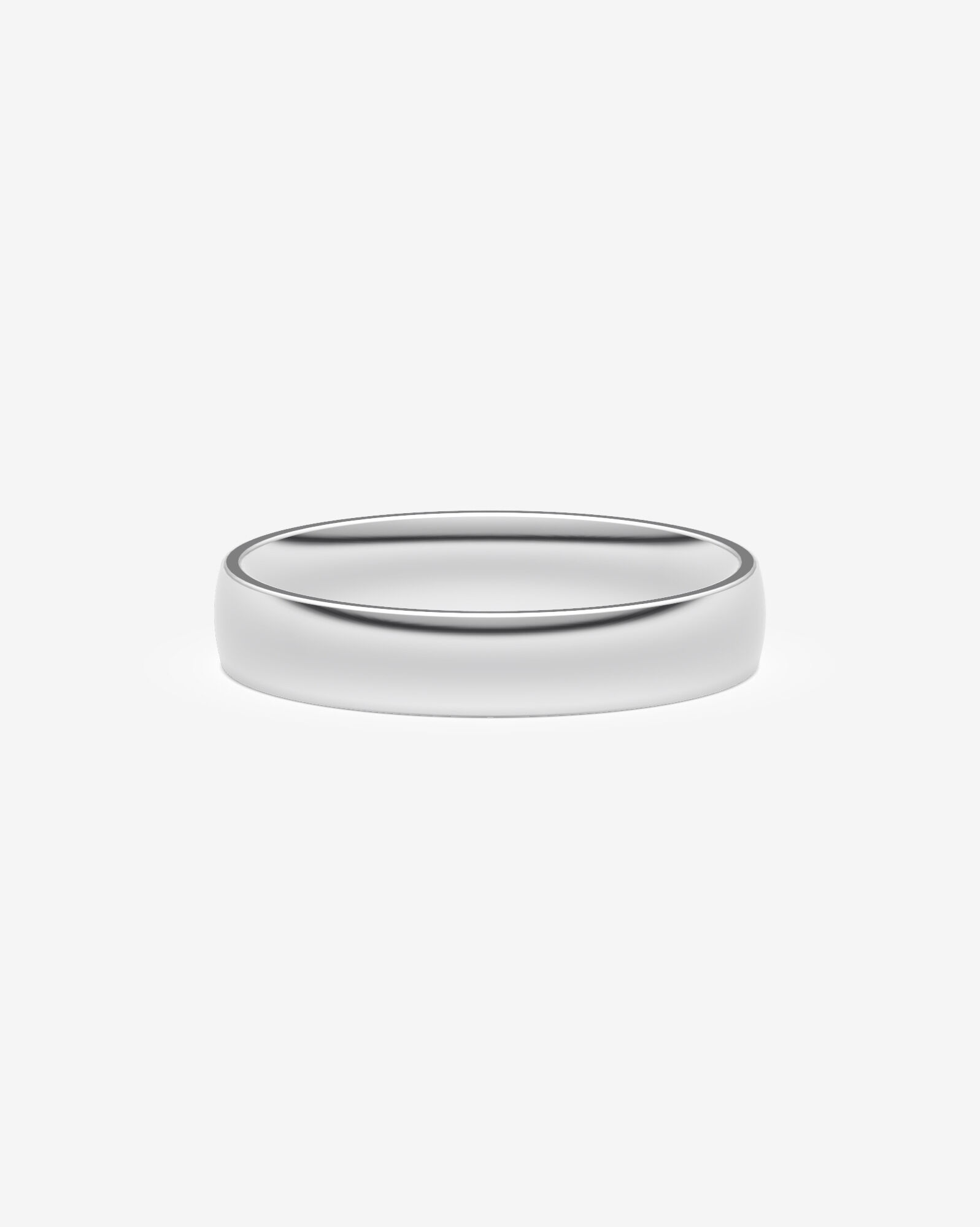 5mm Lite Half Round Wedding Band in Platinum