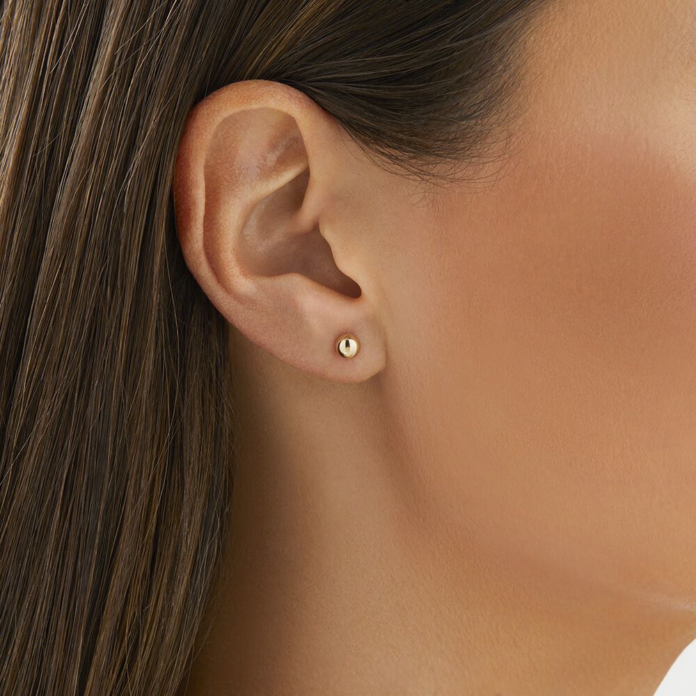 5mm Ball Stud Earrings in 10kt Yellow Gold