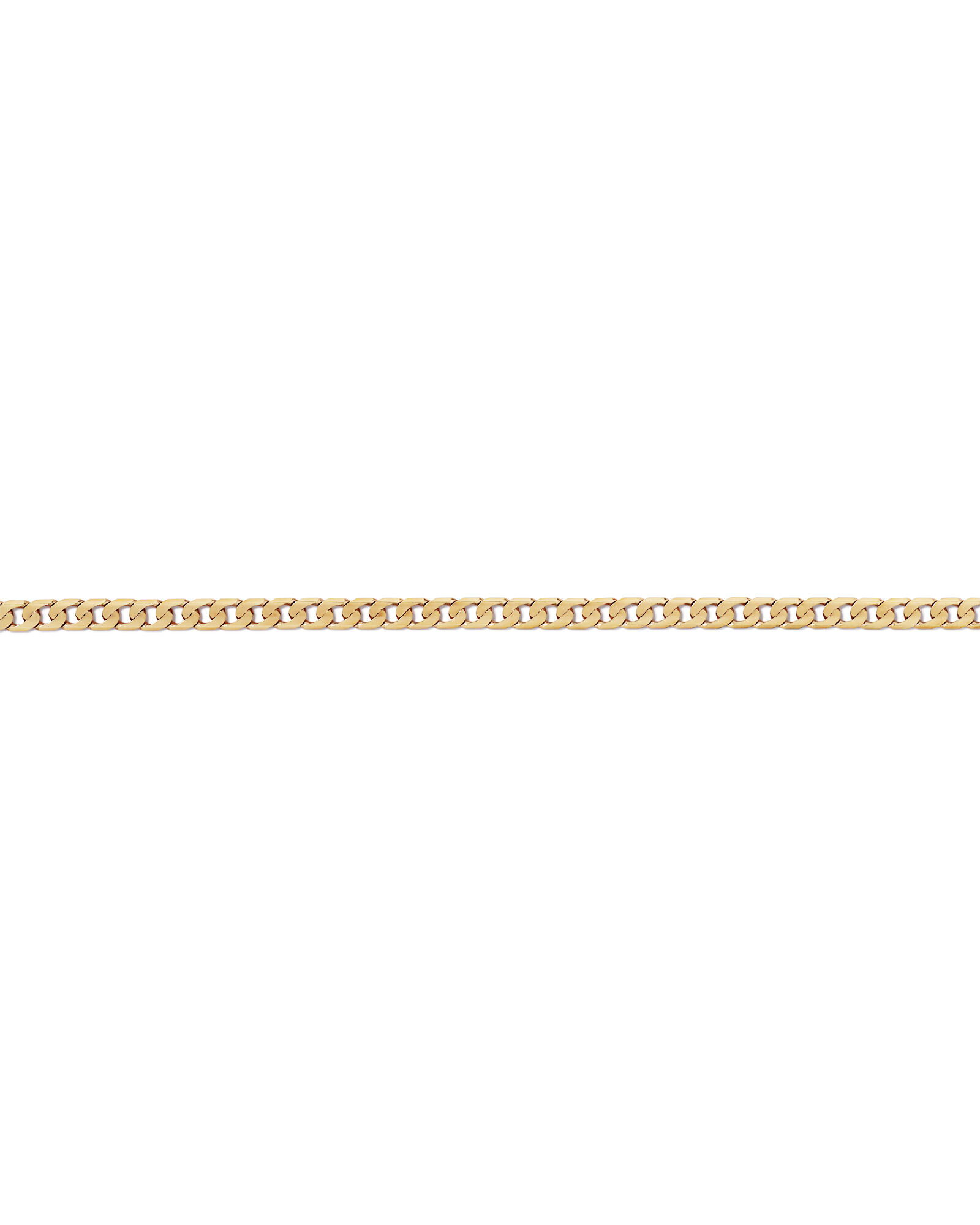 50cm (22") 6mm-6.5mm Width Curb Chain in 10kt Yellow Gold
